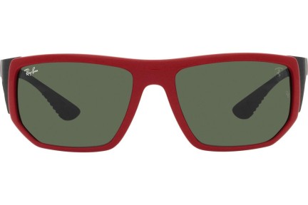 Okulary przeciwsłoneczne Ray-Ban Scuderia Ferrari Collection RB8361M F62371 Prostokątne Czerwone