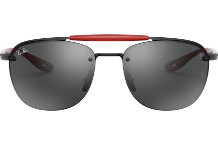Okulary przeciwsłoneczne Ray-Ban Scuderia Ferrari Collection RB3662M F0026G Pilotki (Aviator) Czarne