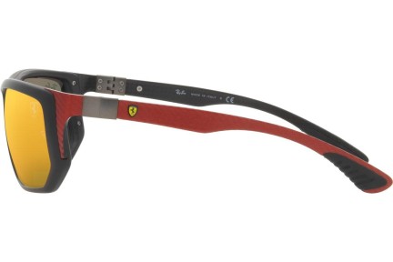 Okulary przeciwsłoneczne Ray-Ban Scuderia Ferrari Collection RB8361M F6476Q Prostokątne Czarne
