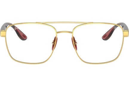 Okulary korekcyjne Ray-Ban Scuderia Ferrari Collection RX6467M F029 Kwadratowe Złote