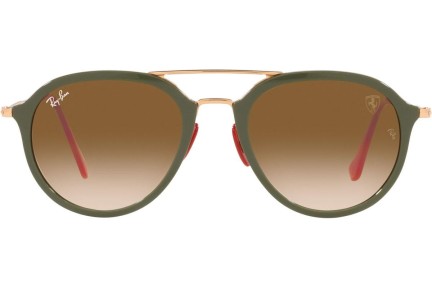 Okulary przeciwsłoneczne Ray-Ban Scuderia Ferrari Collection RB4369M F67151 Pilotki (Aviator) Zielone