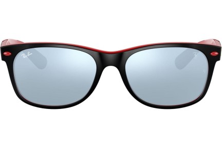 Okulary przeciwsłoneczne Ray-Ban New Wayfarer Scuderia Ferrari Collection RB2132M F63830 Kwadratowe Czarne