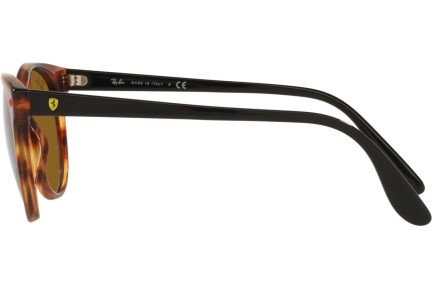 Okulary przeciwsłoneczne Ray-Ban Scuderia Ferrari Collection RB2202M F66733 Okrągłe Havana