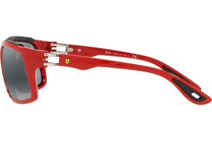 Okulary przeciwsłoneczne Ray-Ban RB4364M F6236G Prostokątne Czerwone