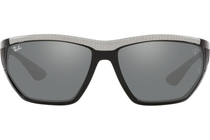 Okulary przeciwsłoneczne Ray-Ban Scuderia Ferrari Collection RB8359M F6626G Prostokątne Czarne