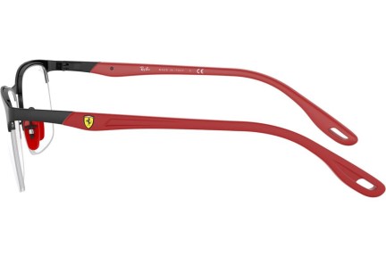 Okulary korekcyjne Ray-Ban Scuderia Ferrari Collection RX8416M F041 Prostokątne Czarne