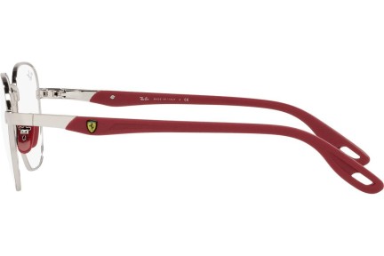 Okulary korekcyjne Ray-Ban Scuderia Ferrari Collection RX6484M F007 Kwadratowe Srebrne