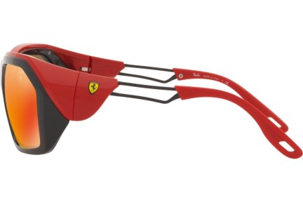 Okulary przeciwsłoneczne Ray-Ban RB4367M F6016Q Prostokątne Czarne