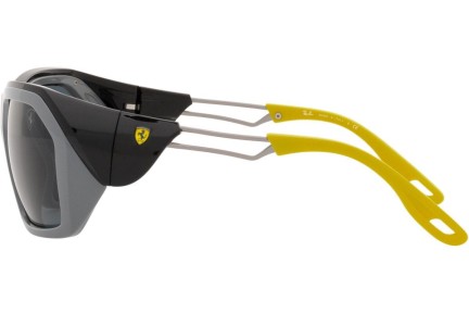 Okulary przeciwsłoneczne Ray-Ban RB4367M F67287 Prostokątne Szare