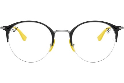 Okulary korekcyjne Ray-Ban Scuderia Ferrari Collection RX3578VM F060 Okrągłe Czarne
