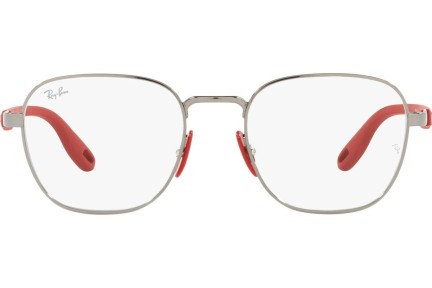 Okulary korekcyjne Ray-Ban Scuderia Ferrari Collection RX6484M F001 Kwadratowe Srebrne