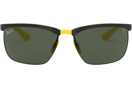 Okulary przeciwsłoneczne Ray-Ban Scuderia Ferrari Collection RB8324M F05271 Prostokątne Brązowe