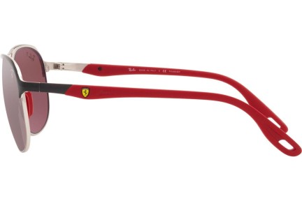Okulary przeciwsłoneczne Ray-Ban Scuderia Ferrari Collection RB3685M F060H2 Polarized Pilotki (Aviator) Czarne