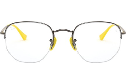 Okulary korekcyjne Ray-Ban Scuderia Ferrari Collection RX6448M F030 Kwadratowe Srebrne
