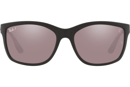 Okulary przeciwsłoneczne Ray-Ban Chromance Collection RB8356M F647H2 Polarized Prostokątne Czarne