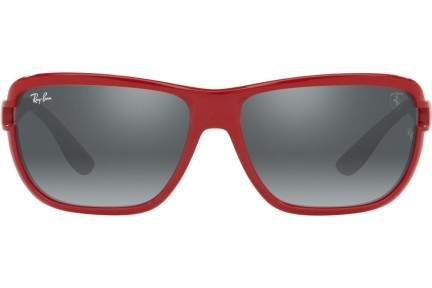 Okulary przeciwsłoneczne Ray-Ban RB4365M F6236G Prostokątne Czerwone