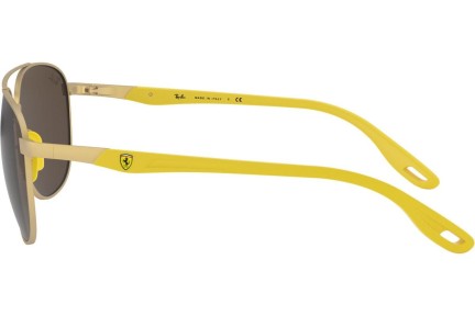 Okulary przeciwsłoneczne Ray-Ban Scuderia Ferrari Collection RB3659M F03873 Pilotki (Aviator) Złote