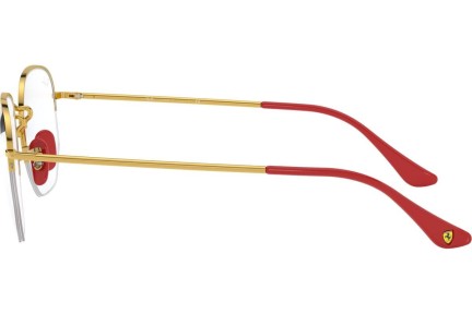Okulary korekcyjne Ray-Ban Scuderia Ferrari Collection RX6448M F029 Kwadratowe Złote