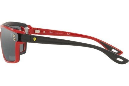 Okulary przeciwsłoneczne Ray-Ban Scuderia Ferrari Collection RB4370M F6236G Prostokątne Czerwone