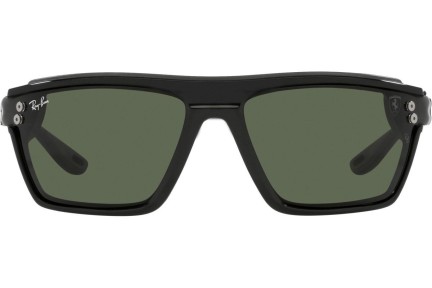 Okulary przeciwsłoneczne Ray-Ban Scuderia Ferrari Collection RB4370M F67471 Prostokątne Czarne