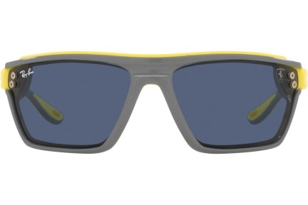 Okulary przeciwsłoneczne Ray-Ban Scuderia Ferrari Collection RB4370M F67380 Prostokątne Szare