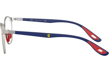Okulary korekcyjne Ray-Ban Scuderia Ferrari Collection RX6355M F040 Okrągłe Srebrne