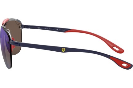 Okulary przeciwsłoneczne Ray-Ban Scuderia Ferrari Collection RB3662M F031H0 Polarized Pilotki (Aviator) Srebrne