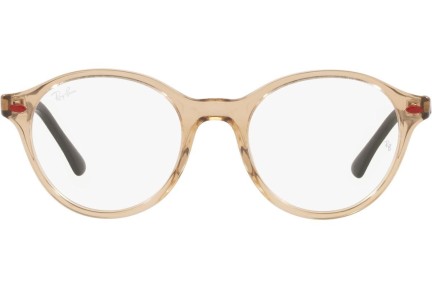 Okulary korekcyjne Ray-Ban Scuderia Ferrari Collection RX5404M F666 Okrągłe Brązowe
