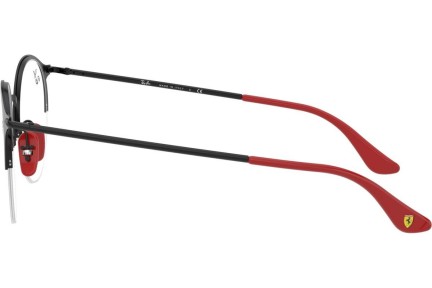 Okulary korekcyjne Ray-Ban Scuderia Ferrari Collection RX3578VM F041 Okrągłe Czarne
