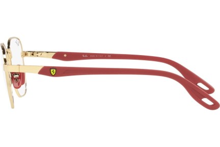 Okulary korekcyjne Ray-Ban Scuderia Ferrari Collection RX6484M F029 Kwadratowe Złote
