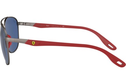 Okulary przeciwsłoneczne Ray-Ban Scuderia Ferrari Collection RB3659M F03780 Pilotki (Aviator) Srebrne