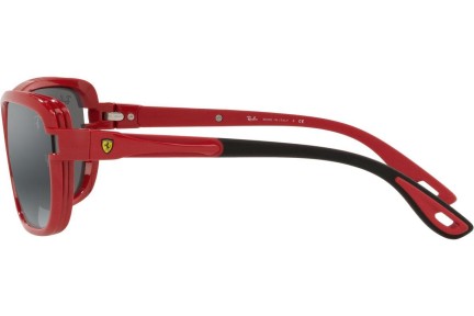 Okulary przeciwsłoneczne Ray-Ban RB4365M F6236G Prostokątne Czerwone