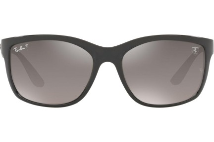 Okulary przeciwsłoneczne Ray-Ban Chromance Collection RB8356M F6565J Polarized Prostokątne Szare