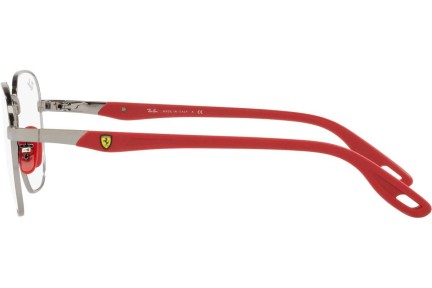 Okulary korekcyjne Ray-Ban Scuderia Ferrari Collection RX6484M F001 Kwadratowe Srebrne