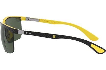 Okulary przeciwsłoneczne Ray-Ban Scuderia Ferrari Collection RB8324M F05271 Prostokątne Brązowe