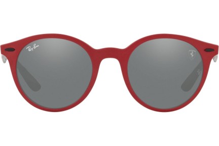 Okulary przeciwsłoneczne Ray-Ban RB4296M F6536G Okrągłe Czerwone