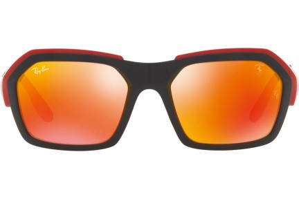 Okulary przeciwsłoneczne Ray-Ban RB4367M F6016Q Prostokątne Czarne