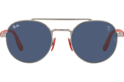 Okulary przeciwsłoneczne Ray-Ban Scuderia Ferrari Collection RB3696M F00180 Okrągłe Srebrne