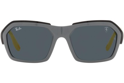 Okulary przeciwsłoneczne Ray-Ban RB4367M F67287 Prostokątne Szare