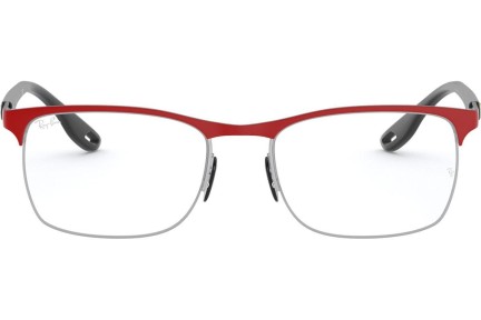 Okulary korekcyjne Ray-Ban Scuderia Ferrari Collection RX8416M F045 Prostokątne Czerwone