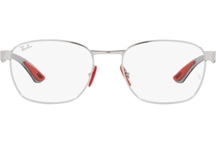 Okulary korekcyjne Ray-Ban Scuderia Ferrari Collection RX6480M F069 Prostokątne Srebrne
