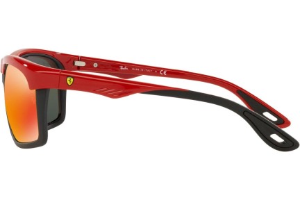 Okulary przeciwsłoneczne Ray-Ban RB4363M F6236Q Prostokątne Czerwone