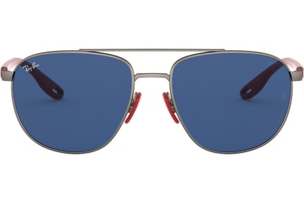 Okulary przeciwsłoneczne Ray-Ban Scuderia Ferrari Collection RB3659M F03780 Pilotki (Aviator) Srebrne