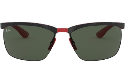 Okulary przeciwsłoneczne Ray-Ban Scuderia Ferrari Collection RB8324M F05071 Prostokątne Brązowe
