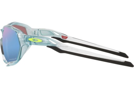 Okulary przeciwsłoneczne Oakley Plazma OO9019 901915 Polarized Prostokątne Niebieskie