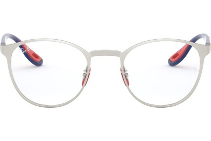 Okulary korekcyjne Ray-Ban Scuderia Ferrari Collection RX6355M F040 Okrągłe Srebrne