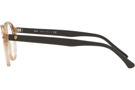Okulary korekcyjne Ray-Ban Scuderia Ferrari Collection RX5404M F666 Okrągłe Brązowe