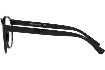 Okulary korekcyjne Emporio Armani EA4152 50171W Okrągłe Czarne