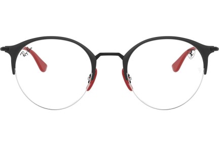 Okulary korekcyjne Ray-Ban Scuderia Ferrari Collection RX3578VM F041 Okrągłe Czarne
