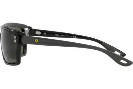 Okulary przeciwsłoneczne Ray-Ban Scuderia Ferrari Collection RB4370M F67471 Prostokątne Czarne
